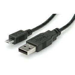 Roline USB2.0 kabel TIP A(M) na Micro B(M), 3.0m, crni