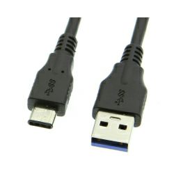 Roline USB3.1 kabel TIP A-C M/M, 0.5m, crni