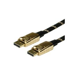 Roline GOLD DisplayPort kabel v1.2, DP-DP M/M, 2.0m, crno/zlatni