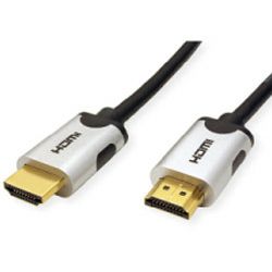 Roline VALUE HDMI 10K Ultra High Speed kabel, v2.1, M/M, 1.0m, crni