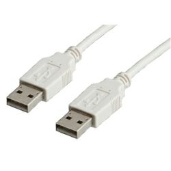 Roline VALUE USB2.0 kabel TIP A-A M/M, 0.8m, bijeli