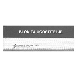XII-12 KONOBARSKI BLOK; Blok 100 listova, 14,5 x 5,5 cm