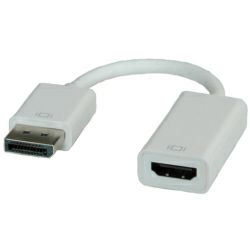 Roline adapter/kabel DisplayPort - HDMI, M/F, 0.15m