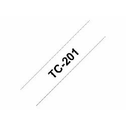 BROTHER TC201 tape cassette 12mmx7.7m, TC201
