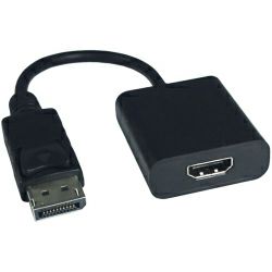 Roline VALUE adapter/kabel DisplayPort - HDMI, M/F, v1.4, HDR 10, 4K60, 0.15m