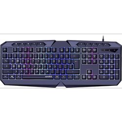 Tipkovnica SPEEDLINK Ludicium, RGB, US/HR layout, crna