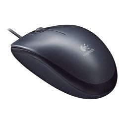 LOGI M90 corded optical Mouse grey, 910-001793