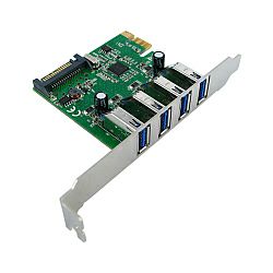 Roline VALUE PCIe kontroler 4×USB3.0 port