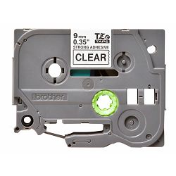 BROTHER TZES121 9mm BLACK ON CLEAR ADHE
