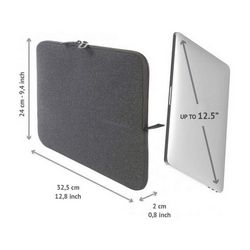 Navlaka za laptop TUCANO Melange Neoprene (BFM1112-BK), za laptop 12" i MacBook 13", crna