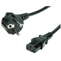 Roline naponski kabel, ravni IEC320 C13, 1.8m, crni