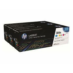 HP 304A CYM Tri-Pack LaserJet Toner Cart