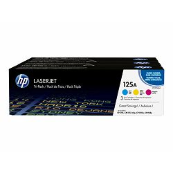 HP 125A CYM Tri-Pack LaserJet Toner Cart