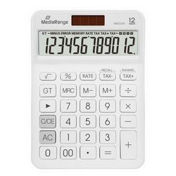 KALKULATOR12-digitLCDwithtaxfunction,solarandbatterypowered,white,MROS191