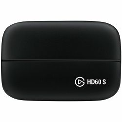 Elgato Game Capture HD60 S, HDMI Input and Output, 2160p30, 1080p60, 1080p30, 1080i, 720p60, 576p, 480p Capture Resolutions, 112x75x19mm, 115g, Plug and Play, 1080p60 HDR Capture, 4K60 HDR 10 Passthro