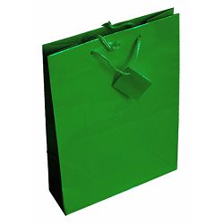 Vrećica L jednobojna sjaj zelena , 71223A 26,4x32,4x12,7cm, P12/144 NETTO