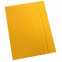 Fascikl kartonski/lak s gumicom 600gr OPTIMA žuti 60674 P50