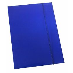 Fascikl kartonski/lak s gumicom 600gr OPTIMA tamno plavi 60671 P50