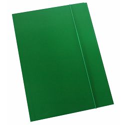Fascikl kartonski/lak s gumicom 600gr OPTIMA zeleni 60675 P50