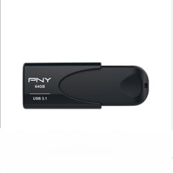 USB stick PNY Attaché 4, 64GB, USB3.1, crni