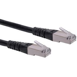 Roline S/FTP (PiMF) Cat.6 mrežni kabel oklopljeni, 5.0m, crni