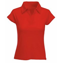Majica FOL Polo Rib ženska KR 220g crvena  XS P36 NETTO 50%
