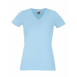 Majica FOL T-shirt KR ženska V-izrez 230g sv. plava sky XS P36 NETTO 50%