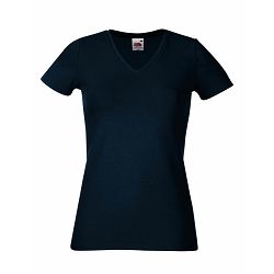 Majica FOL T-shirt KR ženska V-izrez 230g t.plava XS P36 NETTO 50%