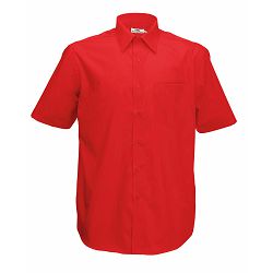 Košulja FOL KR 120g Poplin Shirt crvena M P12 NETTO 50%