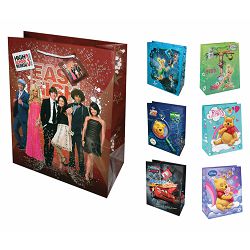 Vrećica S  (CD size) 17x17x6cm DISNEY sjaj gliter+3D SORT TGDE-80 P36/72 NETTO