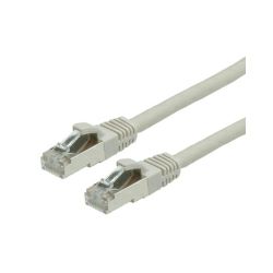 Roline VALUE S/FTP (PiMF) mrežni kabel oklopljeni Cat.6 (LSOH), 1.0m, sivi