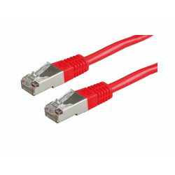 Roline VALUE S/FTP (PiMF) mrežni kabel oklopljeni Cat.6, 5.0m, crveni