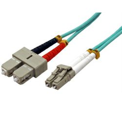 Roline VALUE optički kabel 50/125µm LC/SC Duplex, OM3, 3.0m, tirkizni
