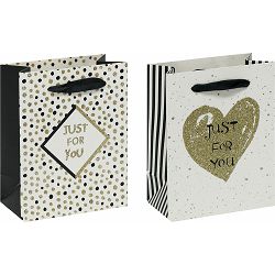 Vrećica S exclusive srce glitter 11x14x6.6 75157 P12/480