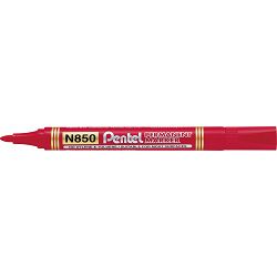 Marker perm. PENTEL N850-B crveni okrugli vrh P12/576