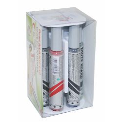 Marker za ploču set PENTEL Maxiflo 4/1+brisač MWL5M-4N okrugli vrh P1/64