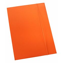 Fascikl kartonski/lak s gumicom 600gr OPTIMA fluo narančasti 60678 P50