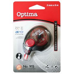 Korektor u traci OPTIMA 5mmx8m,ravni vrh blister NOVI 29366 bls P24/576