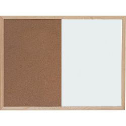 Ploča bijela magnetna/pluto zidna OPTIMA 30x40cm, drv.okvir 22371 P1/40