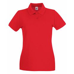Majica FOL Polo ženska Lady-fit Premium KR crvena XS P36