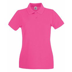 Majica FOL Polo ženska Lady-fit Premium KR fuksija XS P36