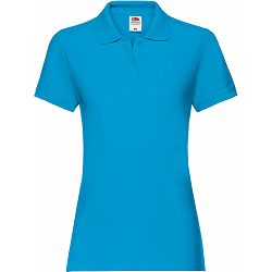 Majica FOL Polo ženska Lady-fit Premium KR azurno plava M P36