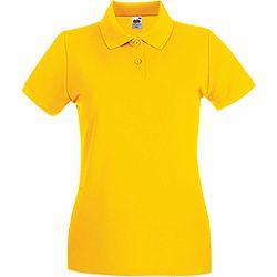 Majica FOL Polo ženska Lady-fit Premium žuta S P36