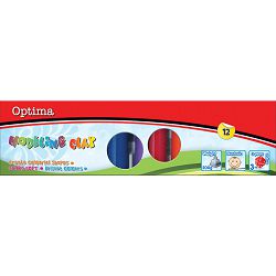 Plastelin OPTIMA 200g, 10 boja u karton.kutiji 100101 P12/96