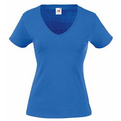 Majica FOL T-shirt KR Lady-fit Valeuw. V-neck 165g royal plava S P36