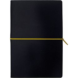 Notes PORTOFINO BLACK A5 14x21 crno-žuti 991.016.40 P1/20