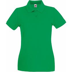 Majica FOL Polo ženska Lady-fit Premium KR kelly g. zelena S P36