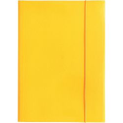 Fascikl kartonski/lak s gumicom A4 400gr OPTIMA žuti 60584 P50