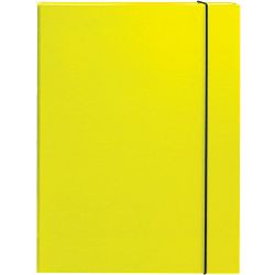 Mapa kartonska s gumicom lak A4/3 cm OPTIMA žuta 22493 P10