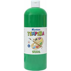 Tempera 1000ml boca KARBON zelena P12